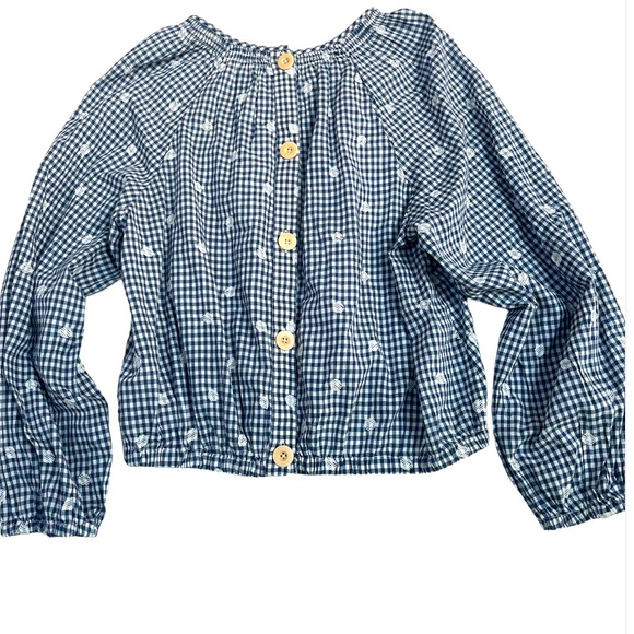 Madewell Embroidered Button Back Shirt S - Picture 6 of 10